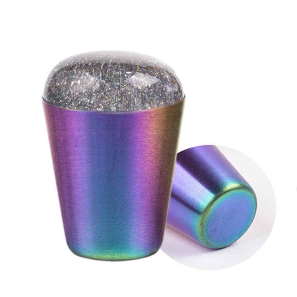 Colorful Transparent Silicone Seal Stamp with Cover DIY Nail Art Tools (03)