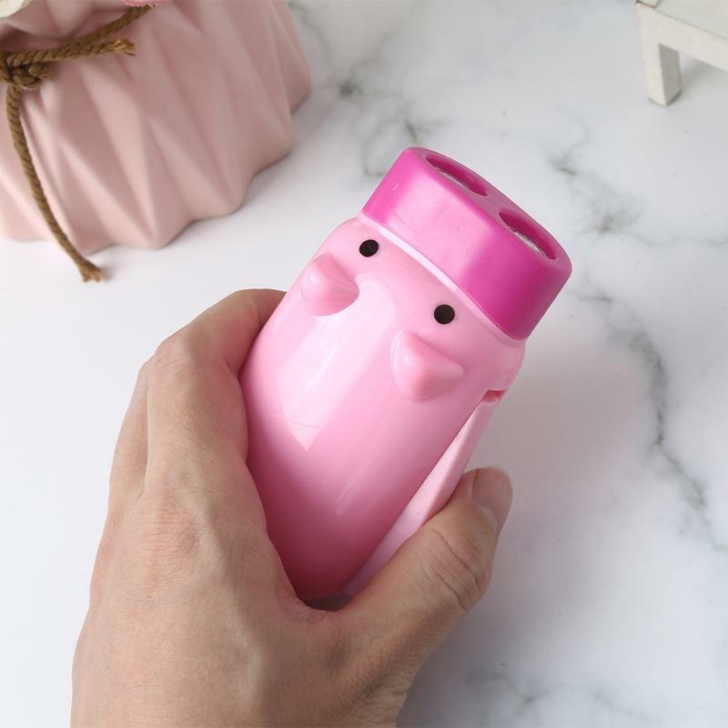 Hand Pressing Power Pig 2 LED Flash Light Flashlight Wind-up Dynamo Torch Lamp