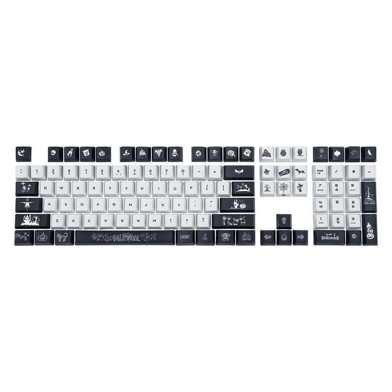 Custom Halloween Theme PBT Opaque Keycap Dye Sublimation OEM Profile 108 Key/Set