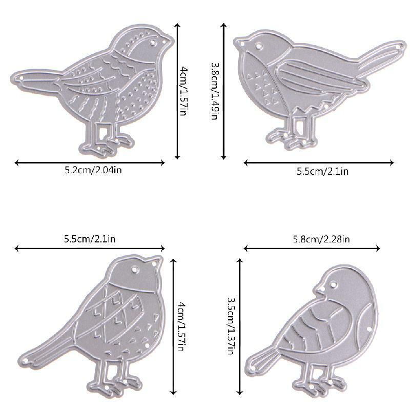 Birds Cutting Dies Stencils Scrapbook Album Embossing Paper Card DIY Craft Decor