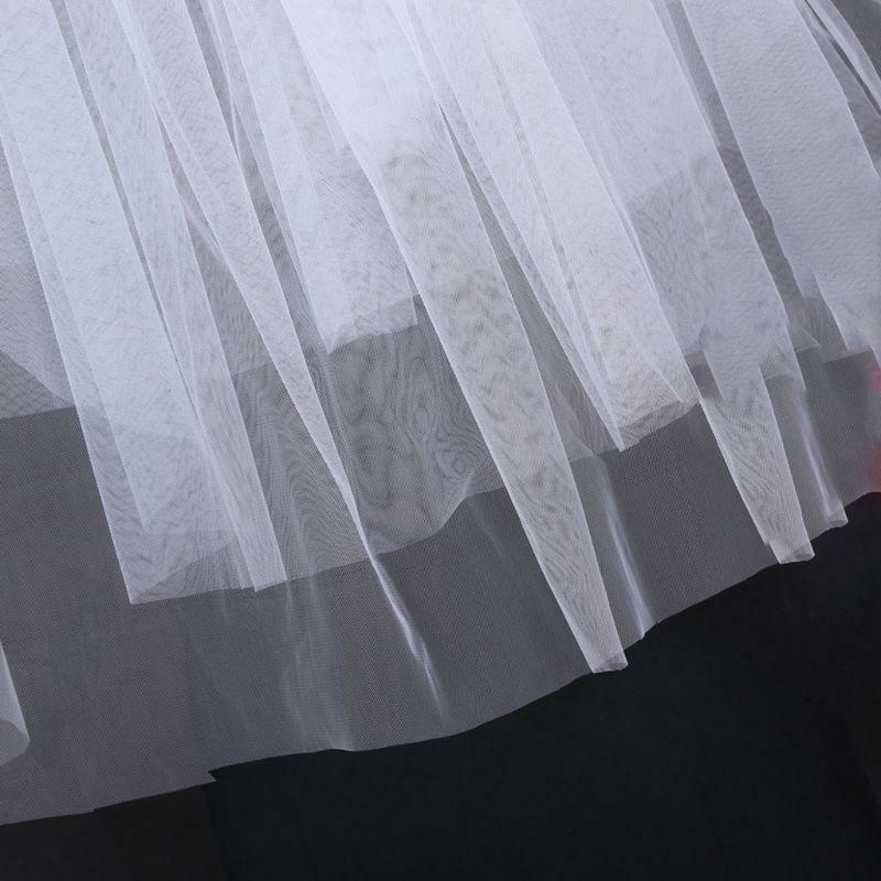 Tulle Wedding Dress Veils Fluffy White Multi Layer Bridal Hair Veil Comb Bride