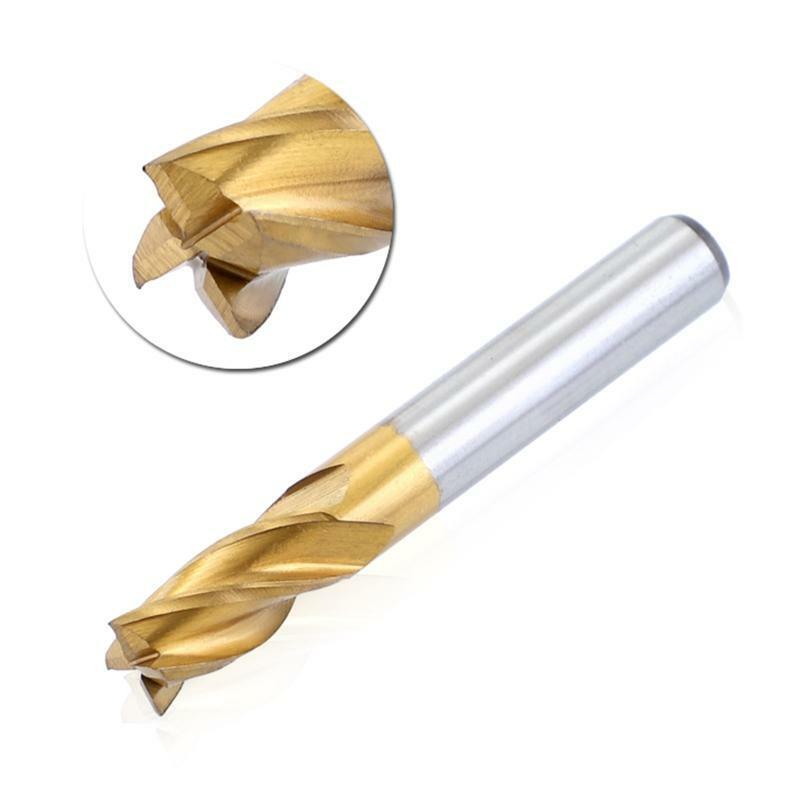 11 Pcs/Set Straight Shank Milling Cutter 1.5-10mm 4-Flute End Mill Bit for Wood