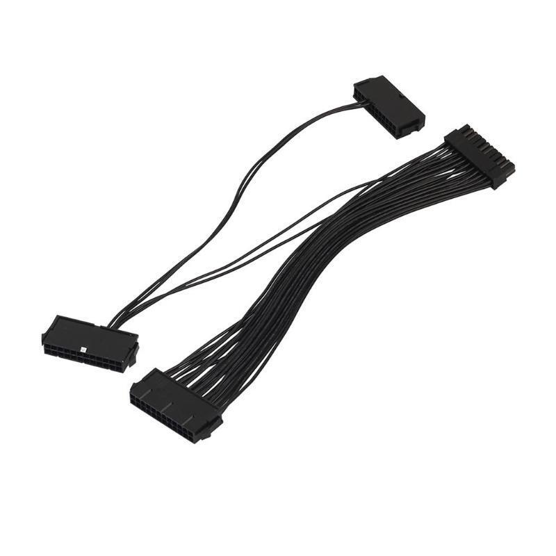 20+4 Pin Chassis Power Start line Three PSU Extension Cable (L 1ft/30cm)