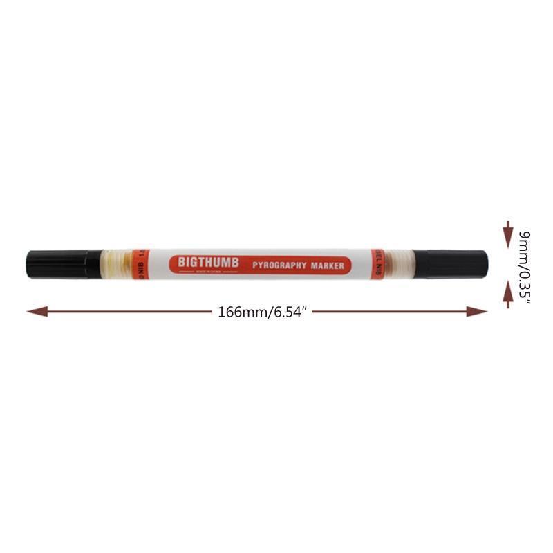 Dual-end Wood Burning Marker Pyrography Marker Pen Wood Burning Tool Easy to Use