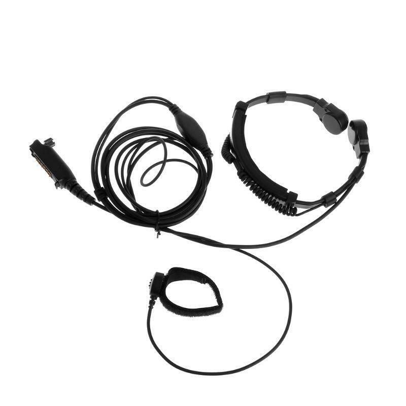 Finger PTT Throat MIC Acoustic Tube Earpiece Headset For SEPURA Radio