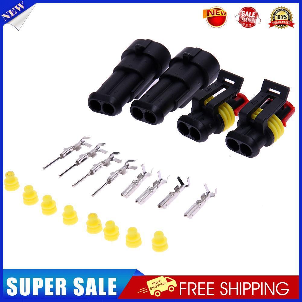 10 sets Kit Seal Waterproof Connector for Automobile IP65 Connector Plug