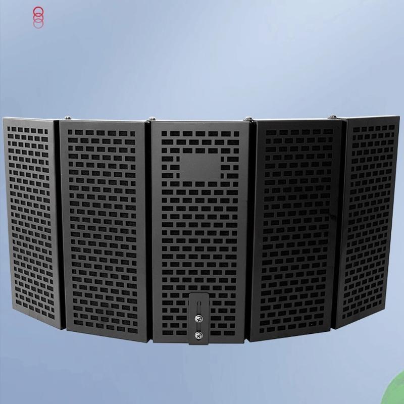 28cm Panel Height Mic Sound Absorbing Foam Reflector Metal Durable Materials