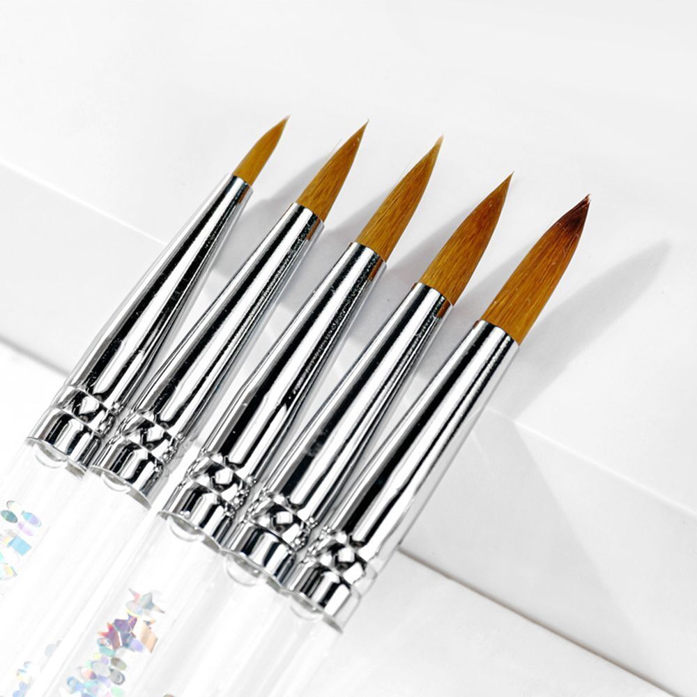 Manicure Tool Nail Art Brush For Acrylic Powder 100% Nylon Acrylic Nail Brush