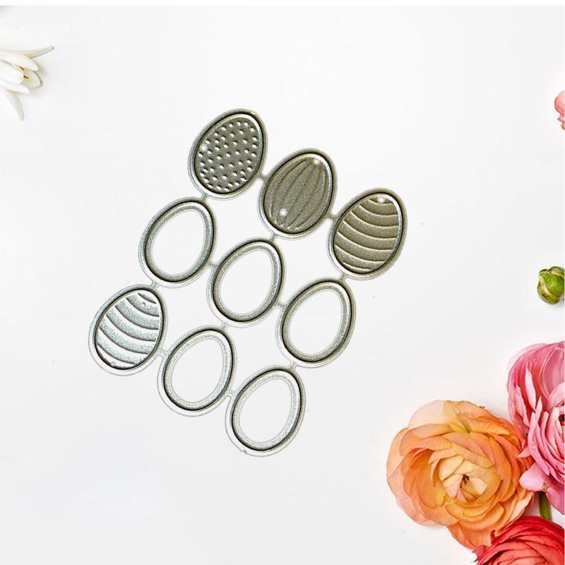 Cutting Dies Easter Eggs Embossing Dies Stamps for Card Making Decorative Craft