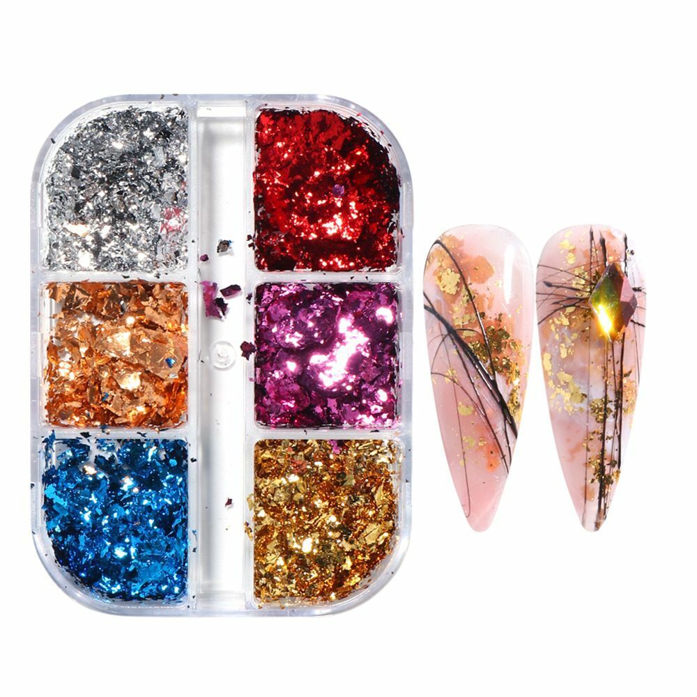 Gel Polish Irregular Sparkly Nail Foils Luxury Nail Sequins Nail Glitter Flakes