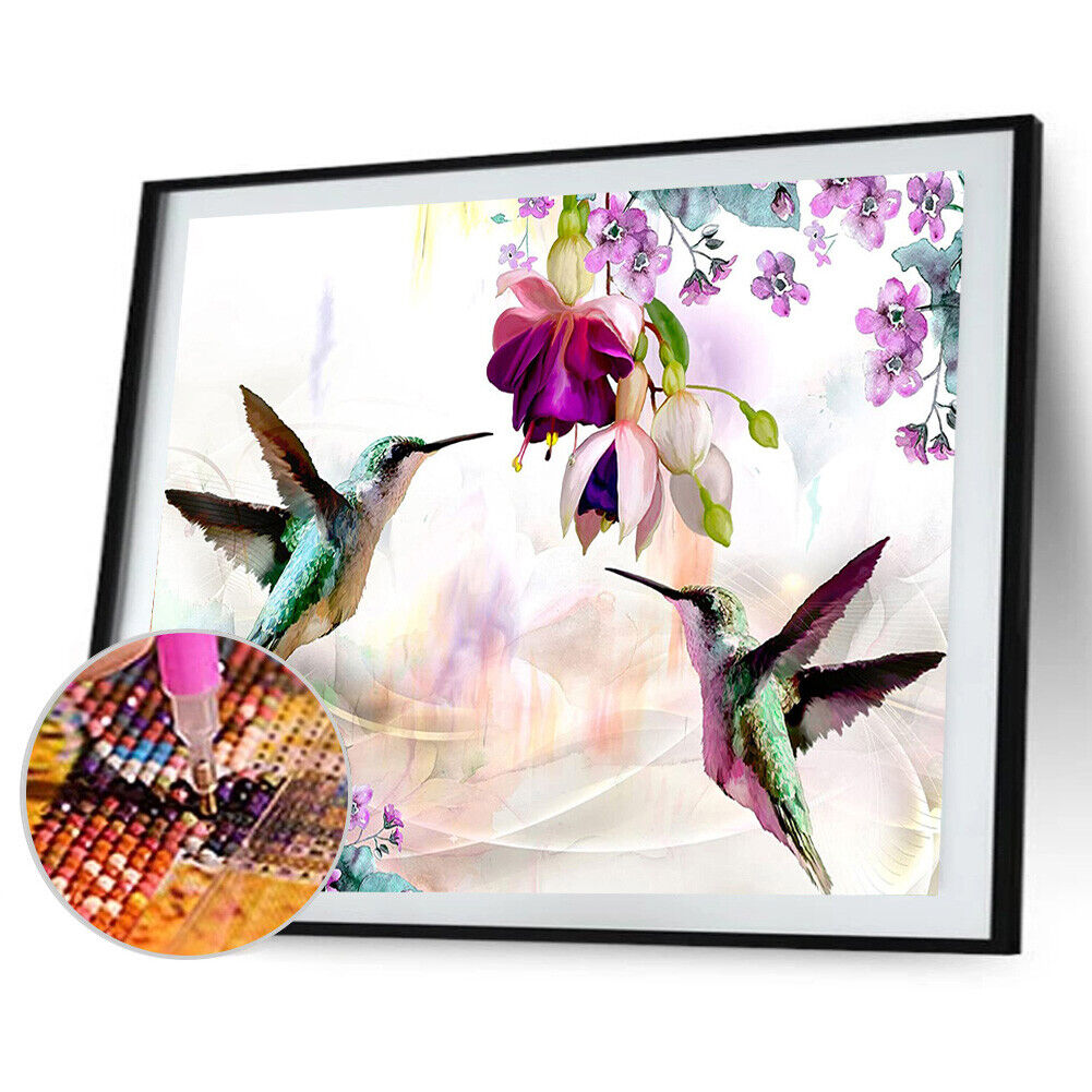 5D DIY Diamond Painting Bird Flower Full Square Drill Mosaic Picture Kit