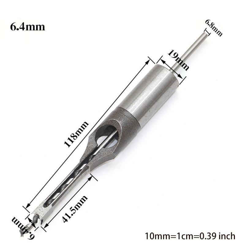 Multi-purpose Carbon Steel Square Tenon Drill Durable Mortising Chisel Set
