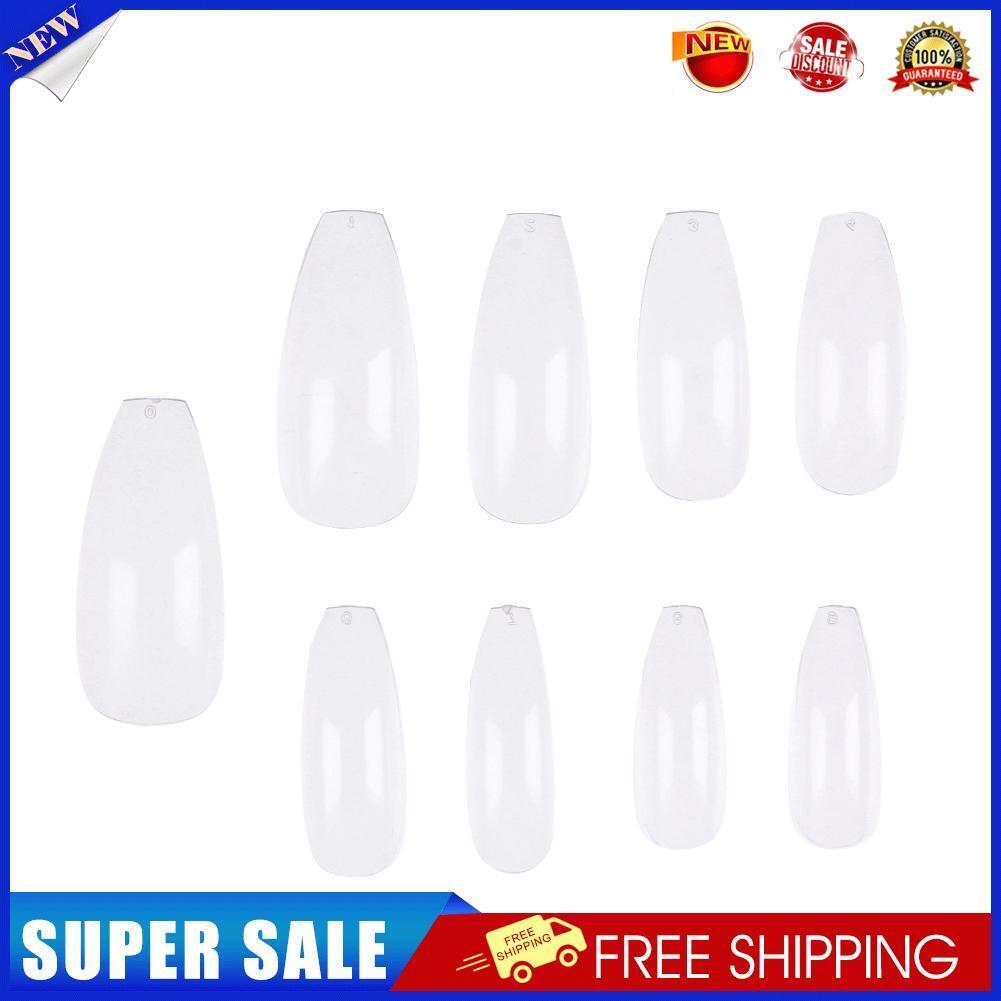 500pcs Pro False Nail Tips Square Head Full Cover Clear DIY Manicure Tips