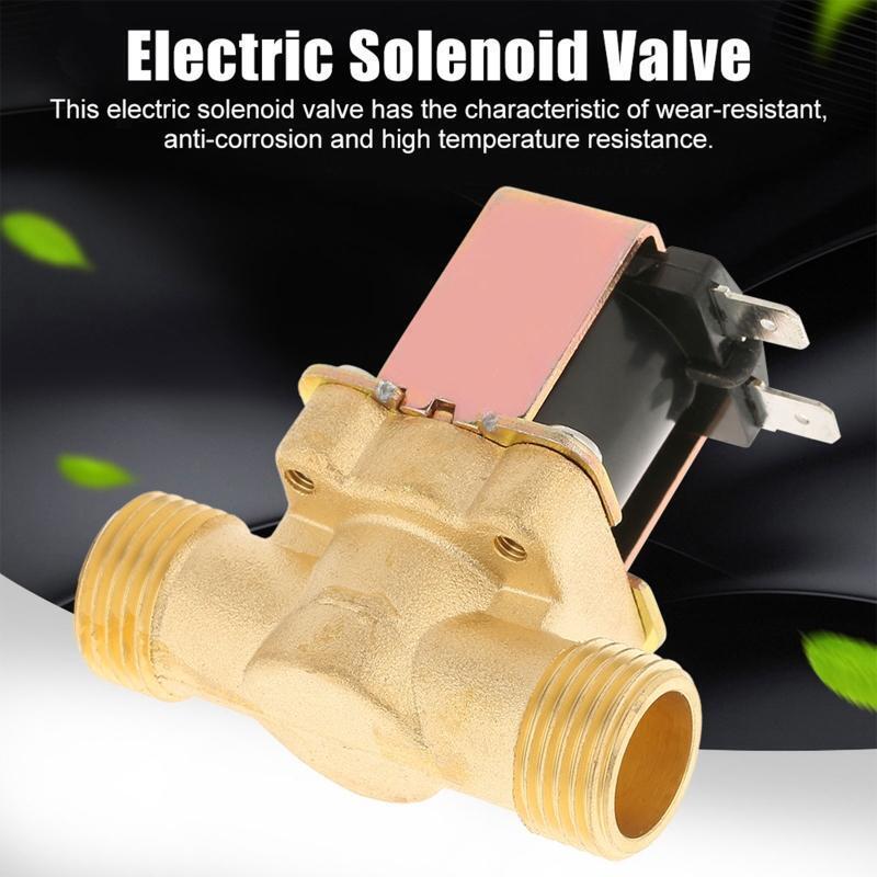 1/2" Electric Solenoid Valve DC12V NC Water Flow Pulsed Electromagnetic Valve