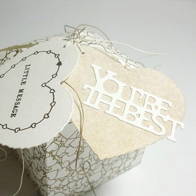 You Are the Best Metal Cutting Dies Stencil Scrapbooking DIY Album Stamp Paper