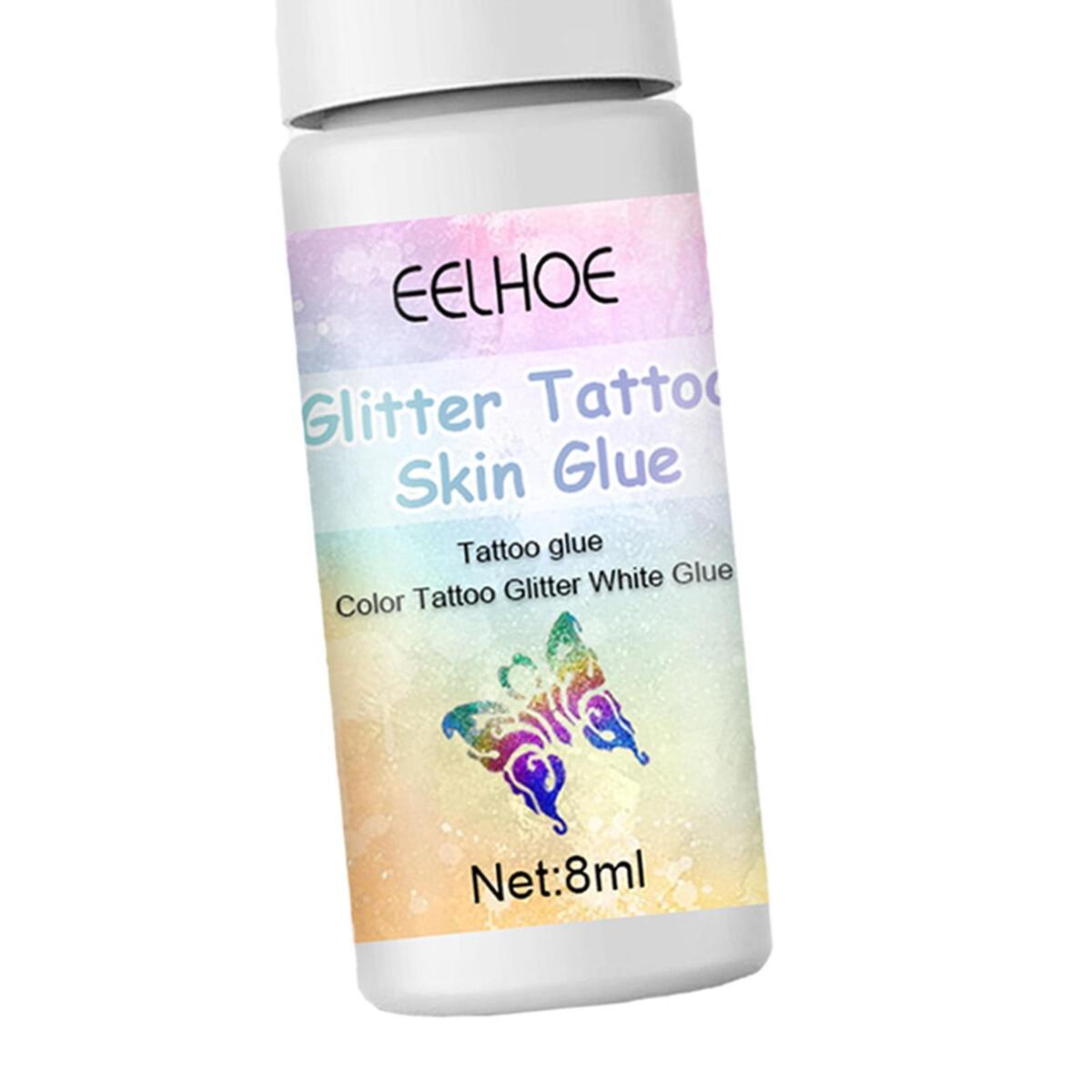 Glitter Tattoo Skin Glue Flash Powder Tattoo Glue Gel for Themed Parties