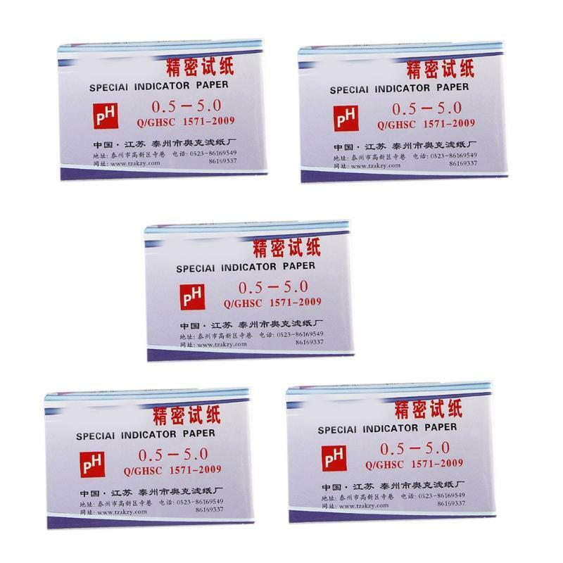 Test Paper PH Range 0.5-5.0 PH Alkaline Test Indicator Paper Water Litmus Test