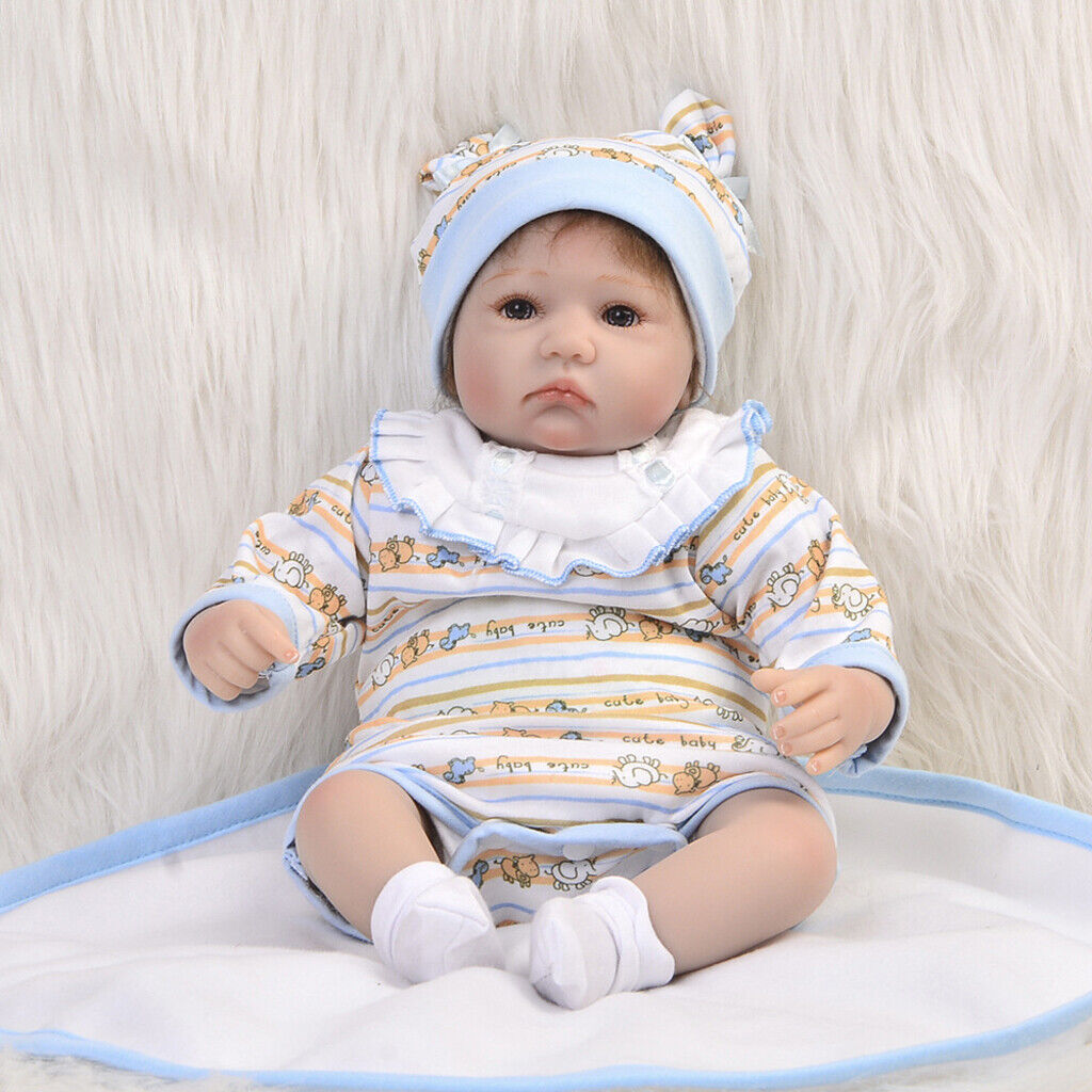 Newborn  Clothes for 17-18inch    boy Rompers Jumpsuit Bib
