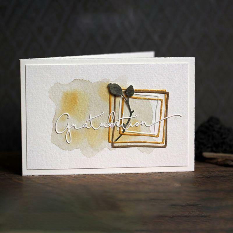 Square Frame Metal Cutting Dies Stencil DIY Scrapbooking Album Stamp Paper Cards