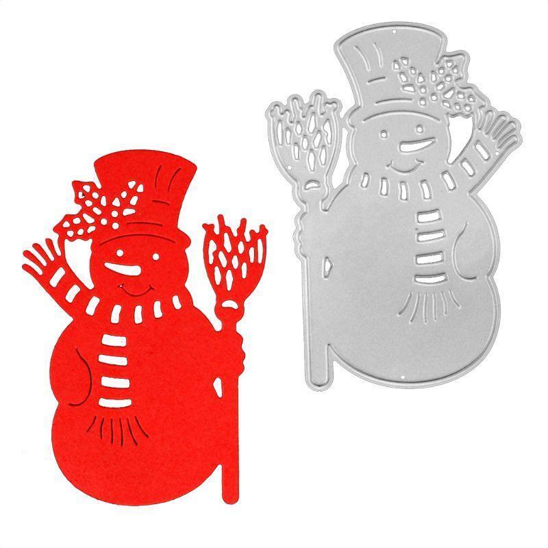 Christmas Snowman Metal Dies Scrapbooking Metal Cutting Dies Craft Stamps Die