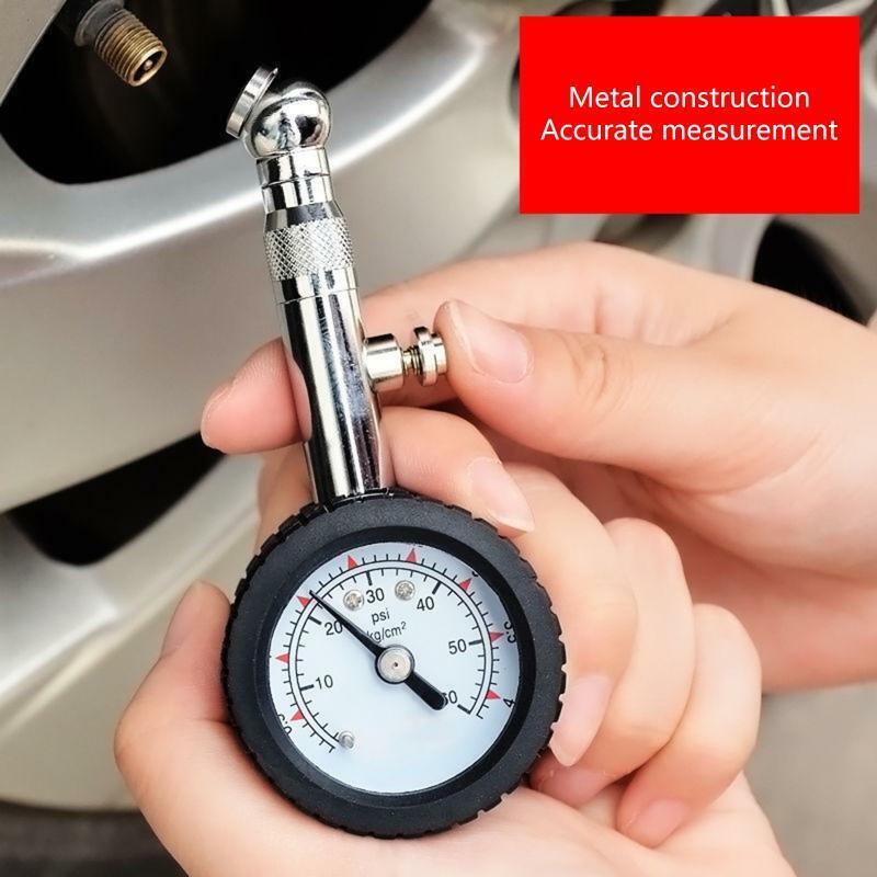 Dial Tire Gauge Meter Pressure Tyre Measure Dial Meter Vehicle Tester for Car