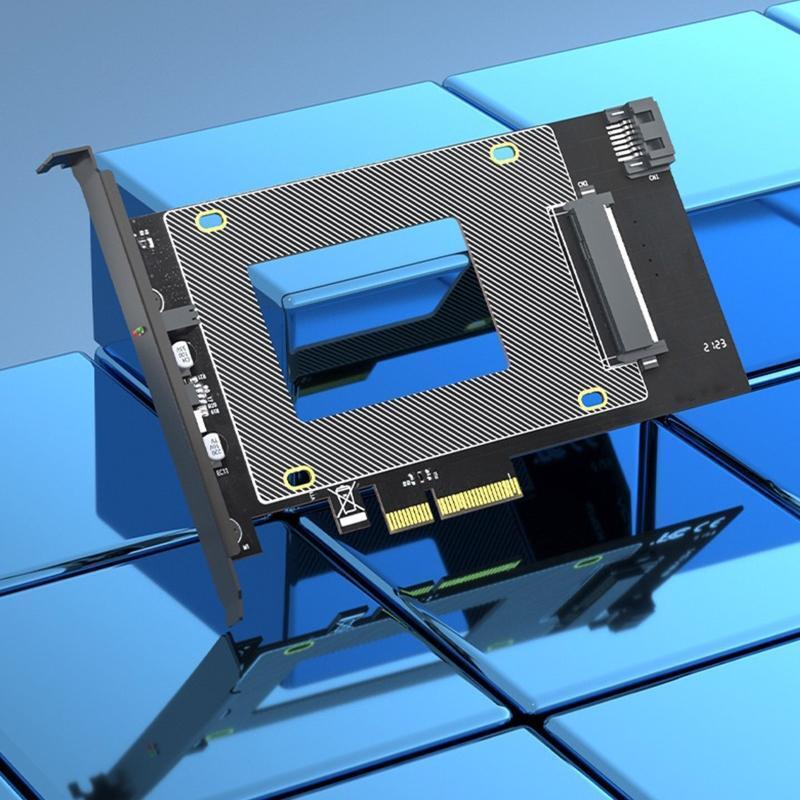 Updated U.2 to PCIe Adapter Riser PCI Express x4 to U.2 U2 Sata SSD Convert Card