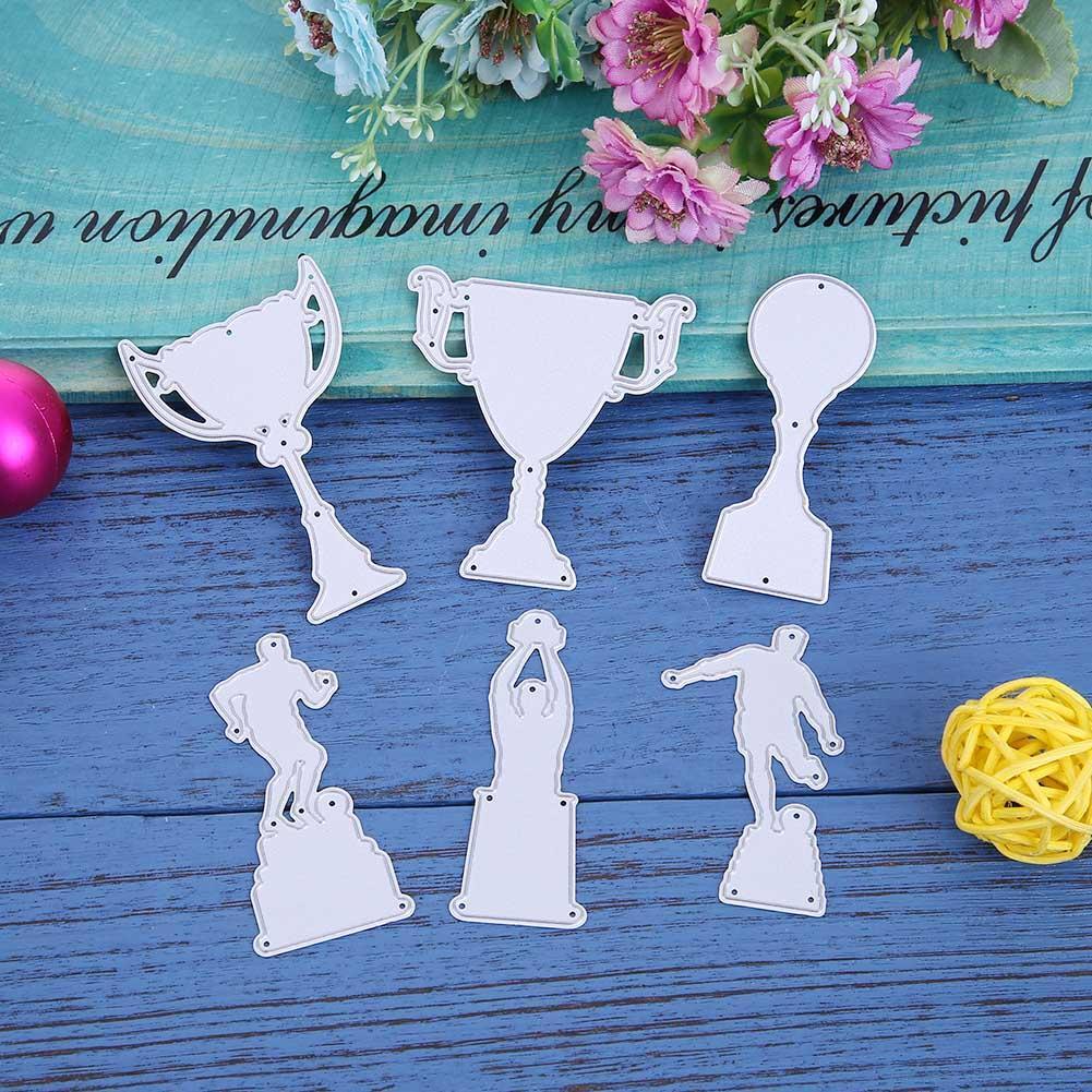 6pcs Wine Glass Cutting Dies Stencils Scrapbooking Embossing DIY Album Card
