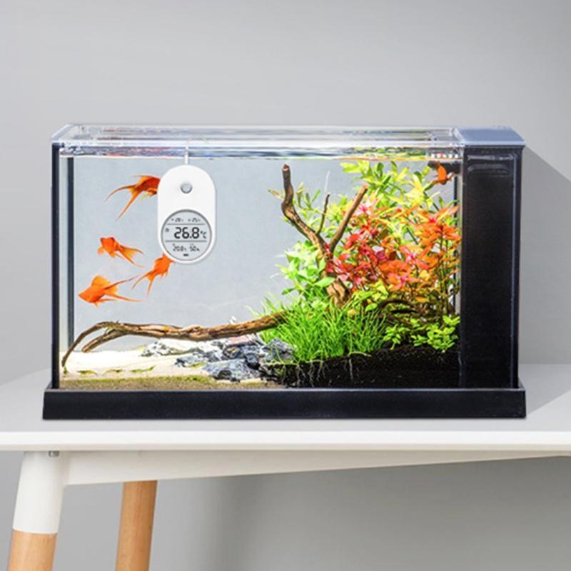 3 in1 Fish Tank Aquarium Water Thermometer Hygrometer Temperature Measuring Tool