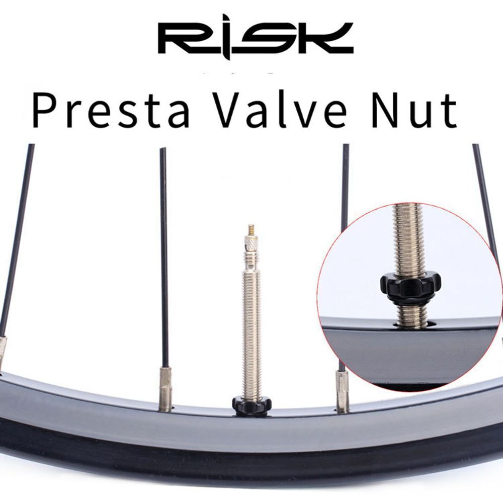 Tubeless with Install Wrench Presta Valve Nut Tire Valve Cap Tires Nozzle Lock