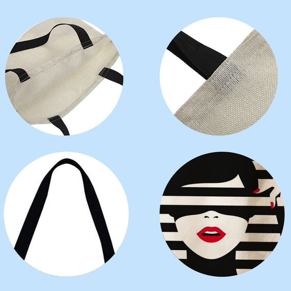 Scarf girl Printed Shoulder Shopping Bag Casual Large Tote Handbag