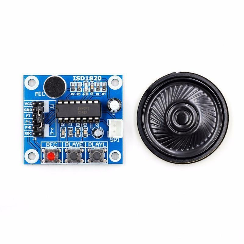 ISD1820 Playback Module Sound Recorder Board with Microphone Audio Loudspeaker