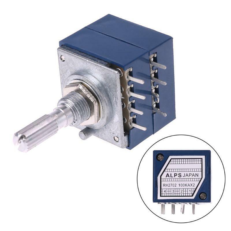 Potentiometer RH2702 8 Pin Serrated Split Shaft 6MM Precision 27-type A100K 100K