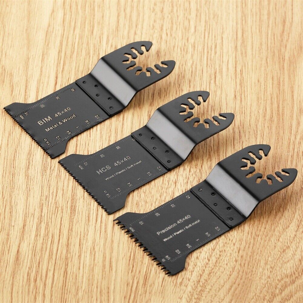 3pcs Pro HCS Precision E-Cut/Bi-metal Saw Blades Cutting Oscillating Multi Tool