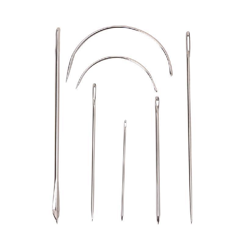 7Pcs Hand Sewing Needles Repair Kit Upholstery Carpet Leather Curved Canvas