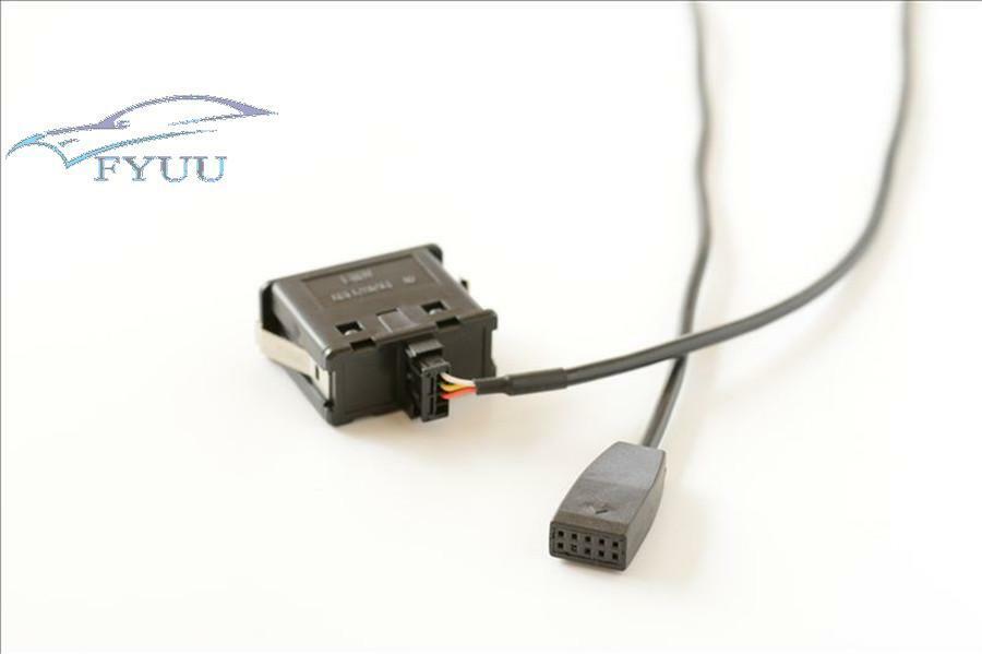 1pc Car AUX-in AUX 3.5MM Jack Female Extend Cable Adapter For BMW E46 2002-2006