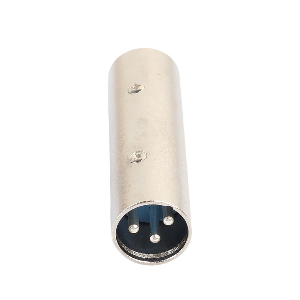 2pcs 3Pin XLR Male to XLR Male Microphone Power For Adapter Plug Connector