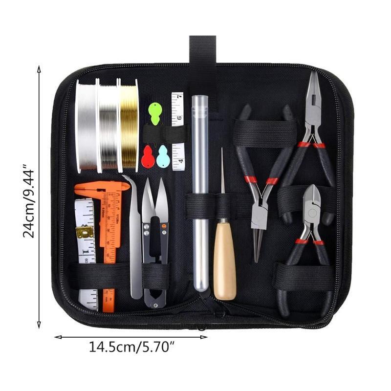 Jewelry Making Supplies Set with Jewellery Wires Findings Kit DIY Crafts Tools