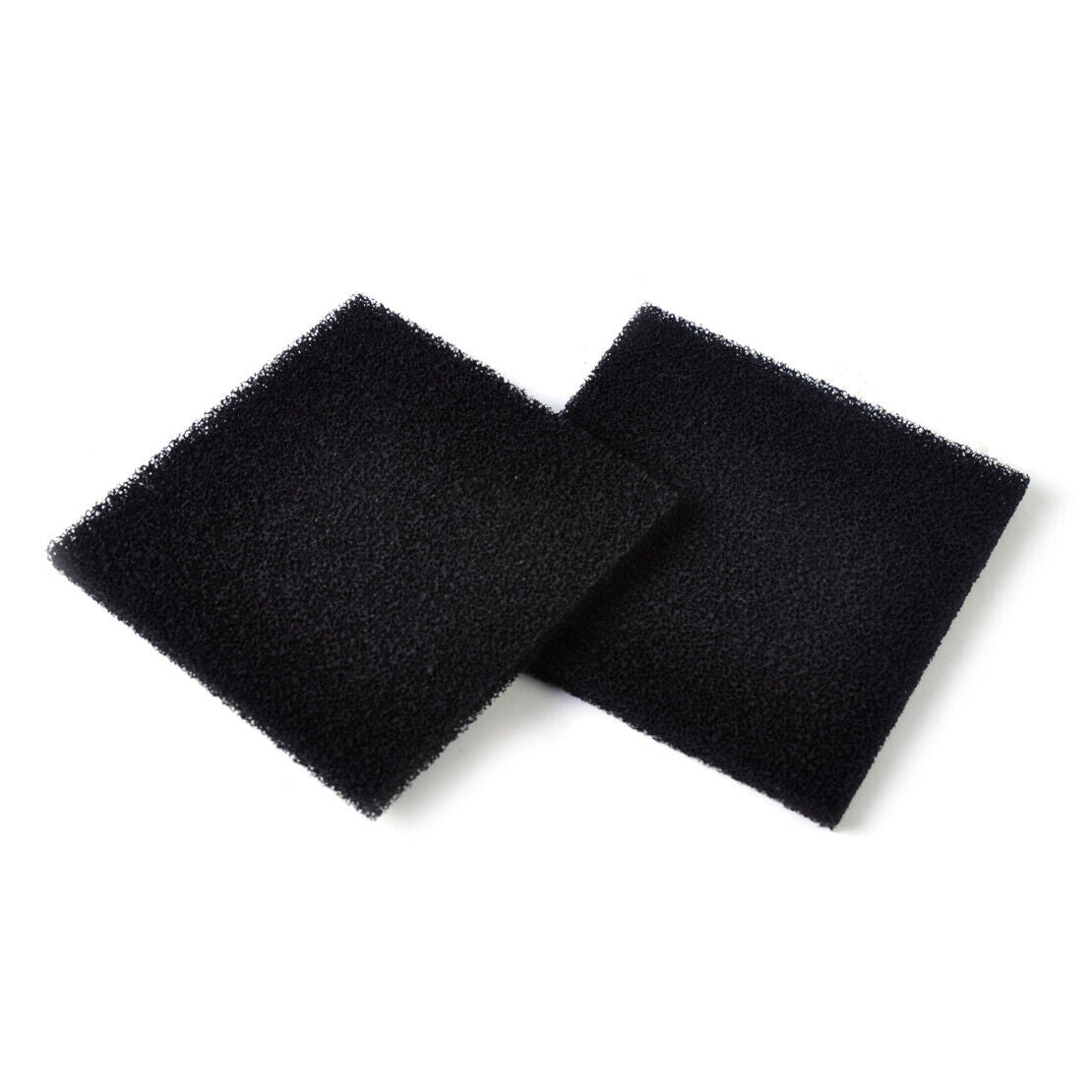 2x Universal Black Activated Carbon Foam Sponge Air Filter Tank Pad 13x13x1cm Li