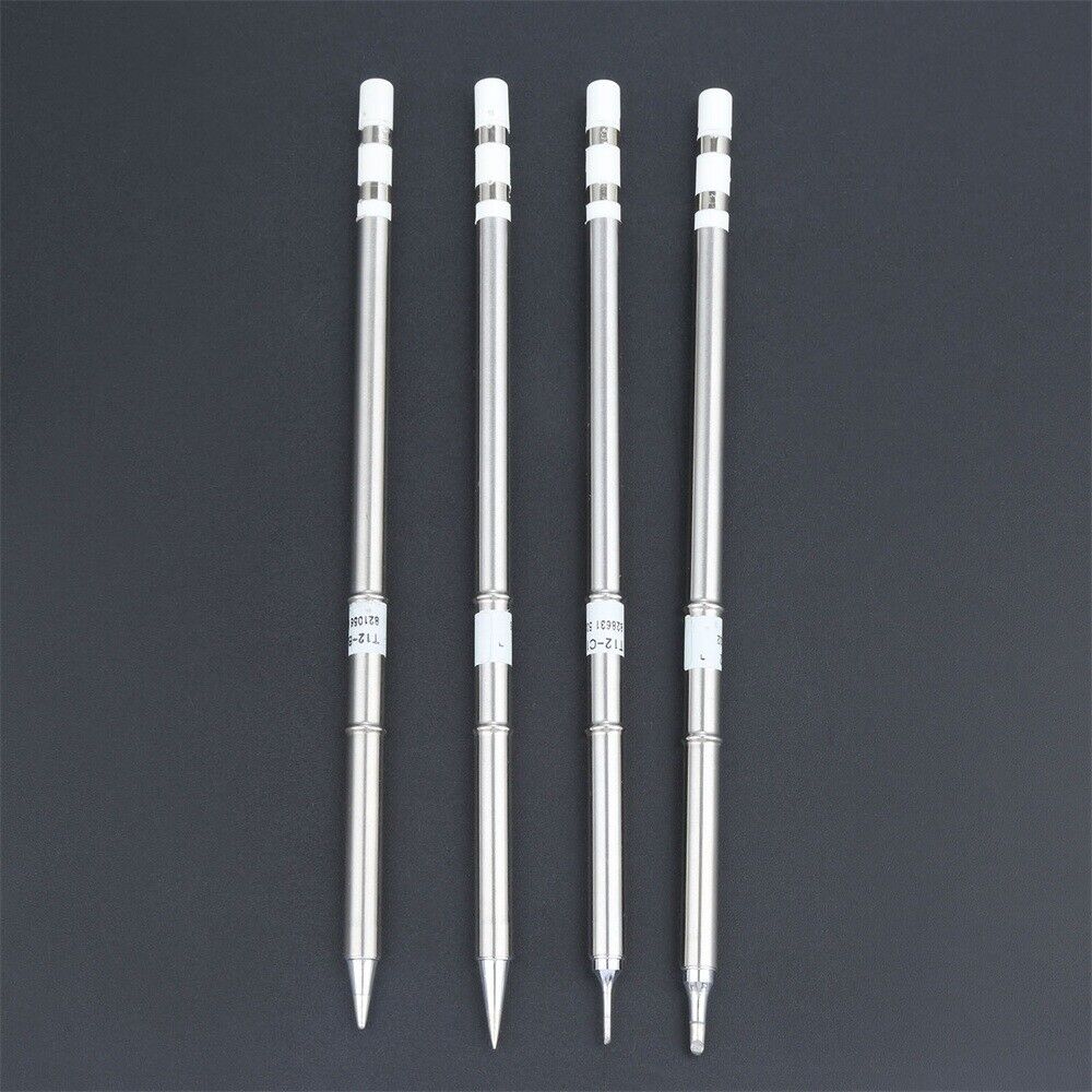 4pcs T12-BC2 T12-C1 T12-BL T12-B2 Solder Iron Tips For Welding Repair Tool New