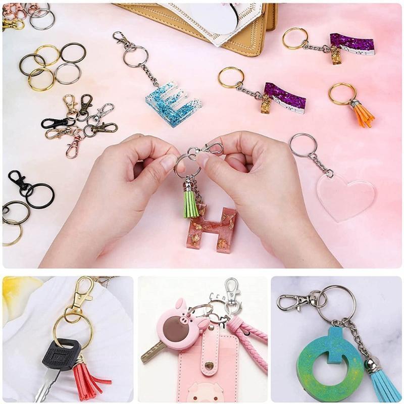 Durable Lobster Clasp Keychain Hook Clips with Ring Premium Bags Clasps