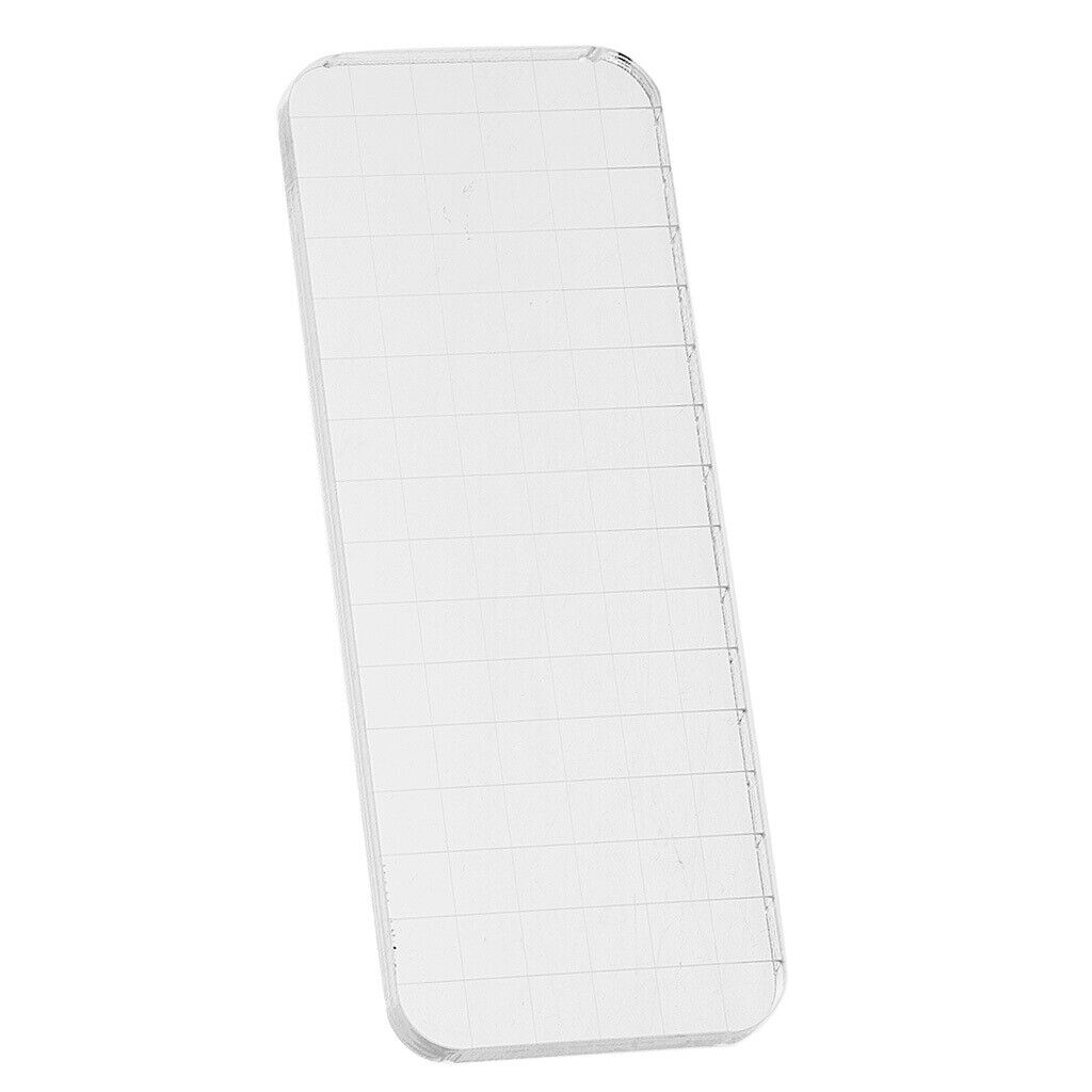 Clear Acrylic Block Stamp Blocks with Grid Stamping  Craft Tool