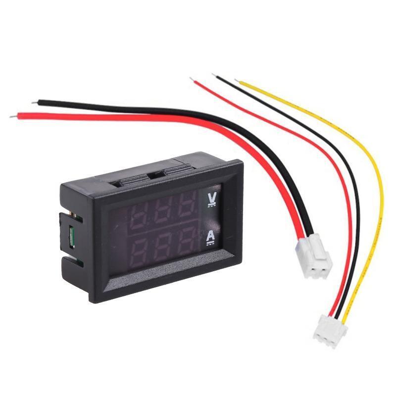 Dual Digital Voltage Voltmeter Ammeter Current Amps Volt Meter LCD Panel Monitor