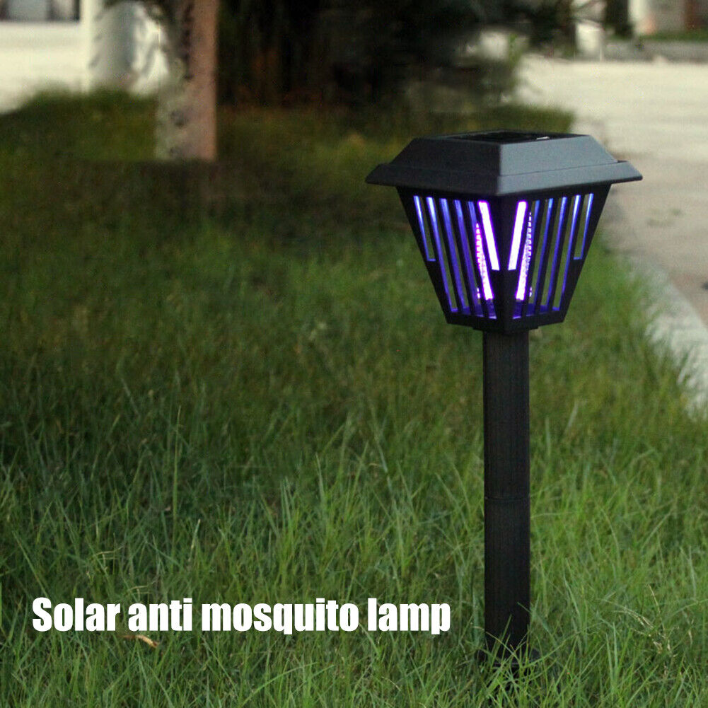 LED Solar Mosquito Killer Lamp Outdoor Waterproof Lawn Stake Night Lights