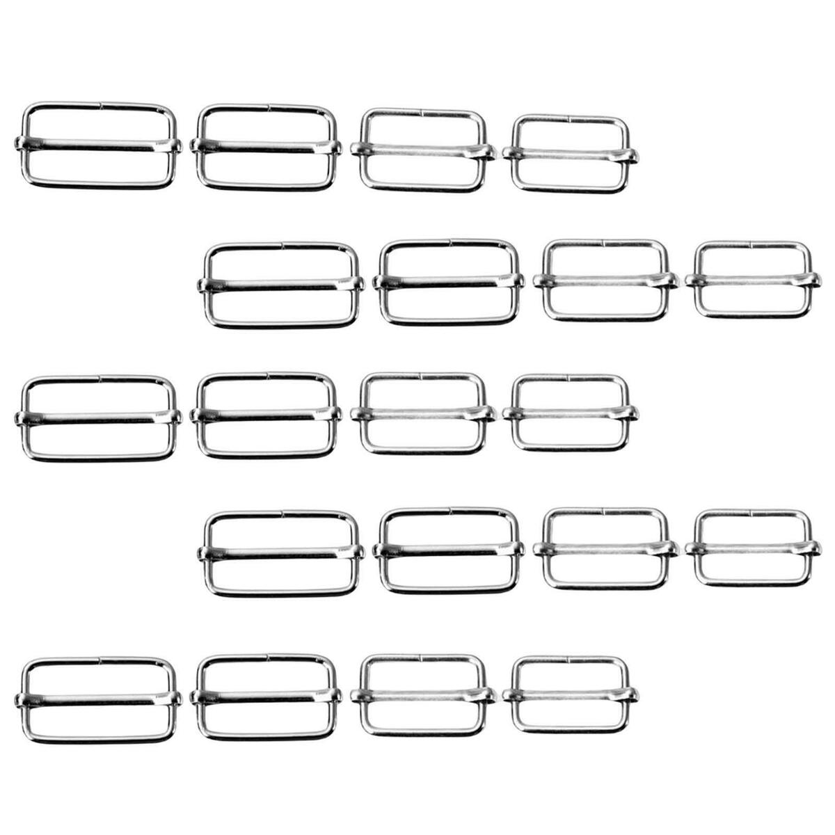 20 Pieces Slide Buckle Adjustable  Roller Pin Buckles for Purse Making