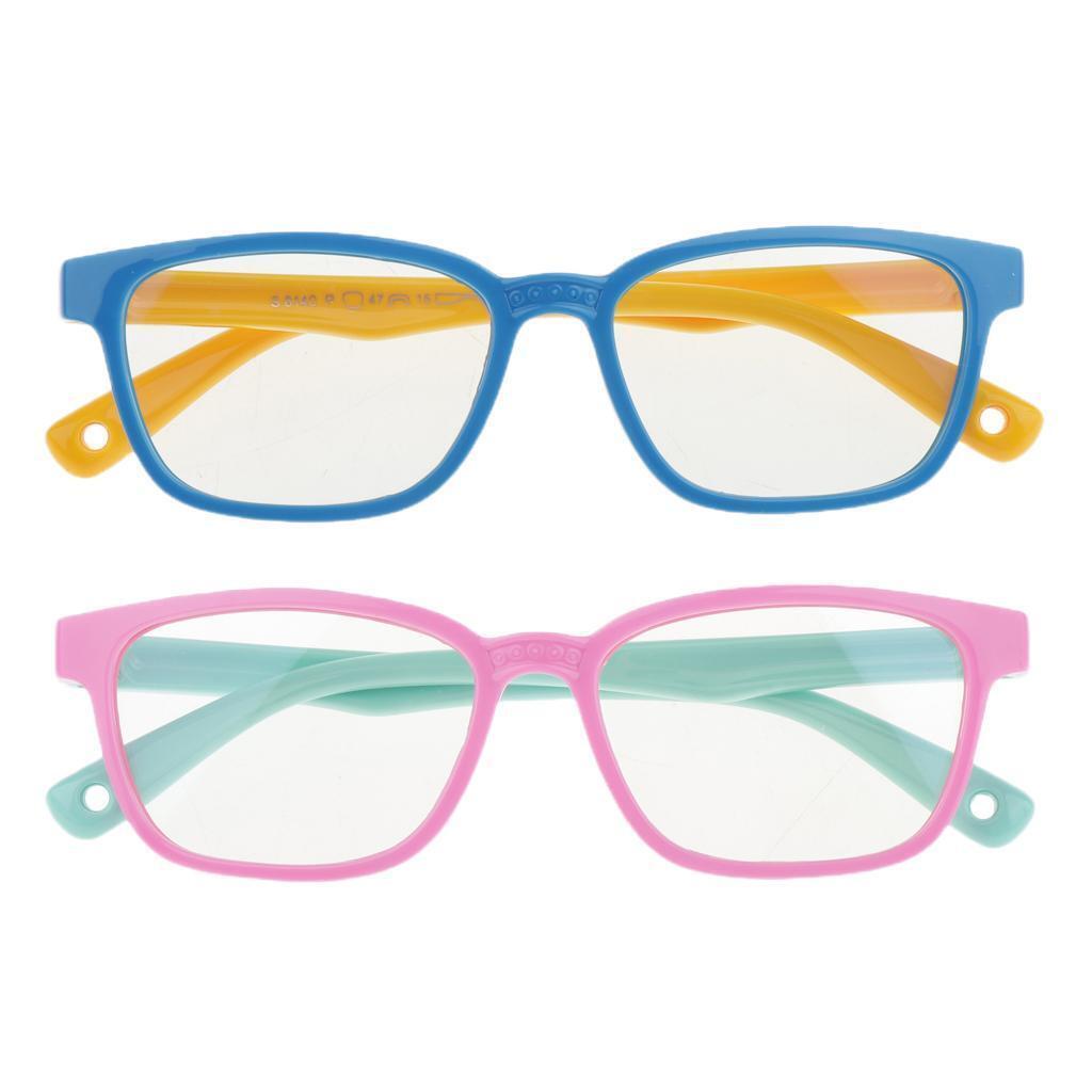 2x  Eyeglasses  Light Blocking Silicone  Children Glasses