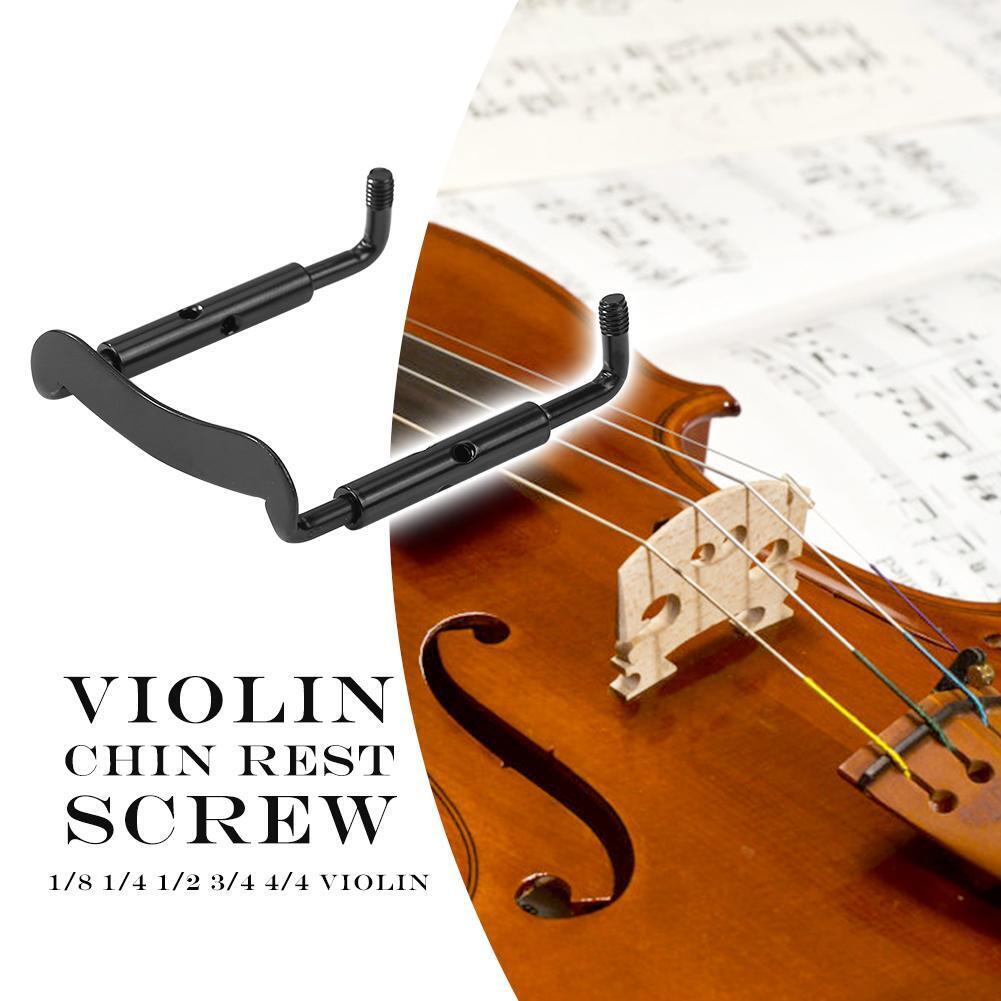 Aluminum Alloy Violin Chin Rest Screw for 1/8 1/4 1/2 3/4 4/4 Violin Black