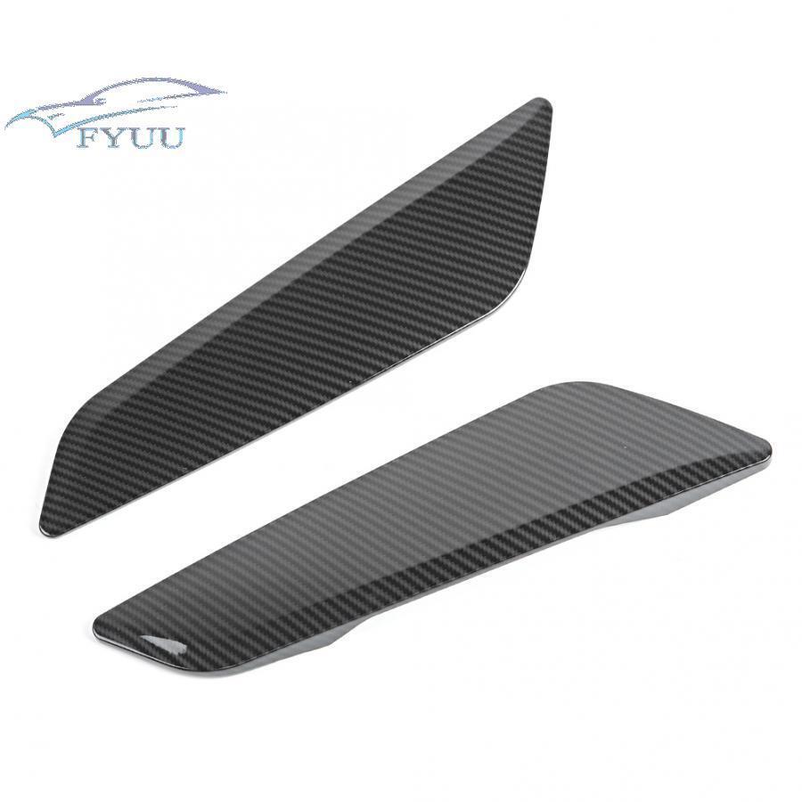 2x Carbon Fiber Style Vents Decorative Cover Trim For BMW 5 Series G30 2017 2018