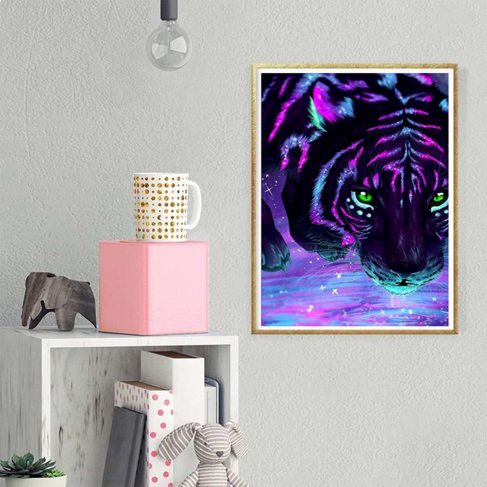 Tiger 5D DIY Full Drill Diamond Painting Embroidery Kits Needlework Decor