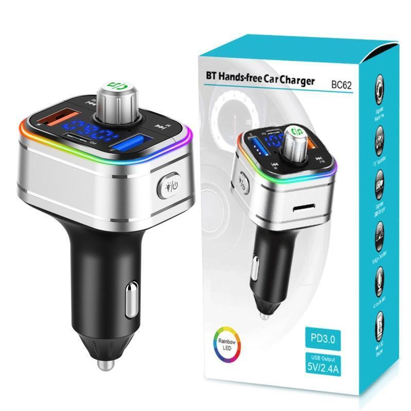 PD3.0 Car Phone Charger Mp3 Player Support App to Play Mobile Phones Music