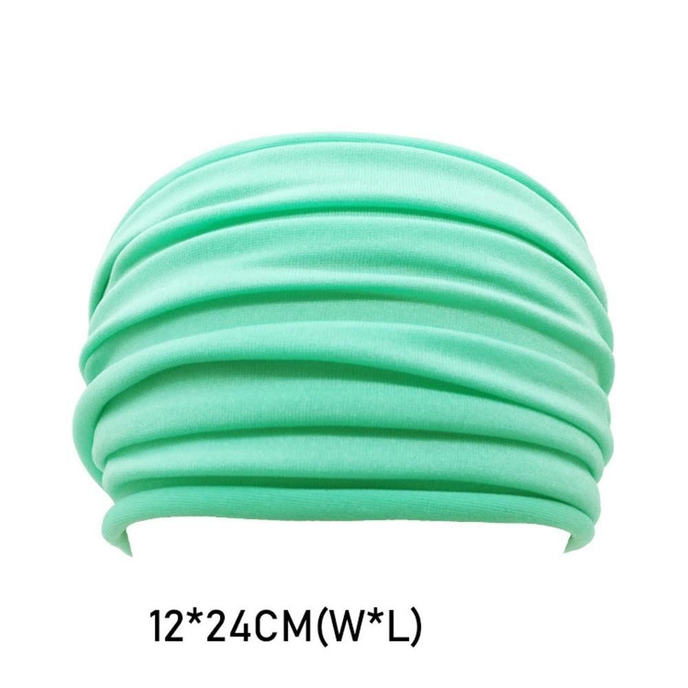 Running Headwrap Stretch Hair Band Wide Sports Headband Fold Yoga Hairband